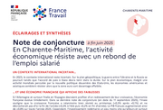 La note de conjoncture - 1ER SEMESTRE 2025