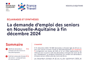 Les demandeurs d'emploi seniors - 2EME SEMESTRE 2024