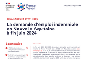 Les demandeurs d'emploi indemnisés - 1ER SEMESTRE 2024