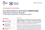 Les demandeurs d'emploi indemnisés - 2EME SEMESTRE 2025
