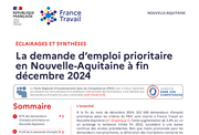 Les demandeurs d'emploi peu ou pas qualifés - 2EME SEMESTRE  2024