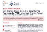 Les demandeurs d'emploi peu ou pas qualifés - 2EME SEMESTRE 2025